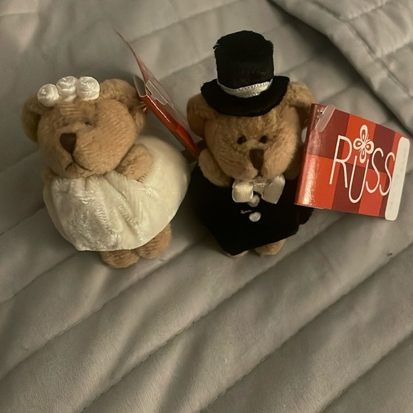 Russ Other - Vintage Russ Bride and Groom Gift Plush Toppers